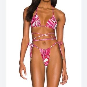 Pink Swirl Bikini Set